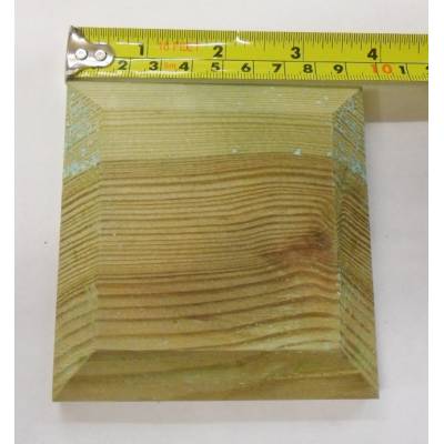 Treated Cap For 3" Fence Post 95mm Flat Pattress Pyrami...