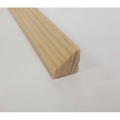 Wedge bead pine decorative trim moulding 9x9mm 2.4m wooden t...