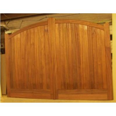 Bespoke Sapele Arched Gates 84"x108" Hardwood Wood...