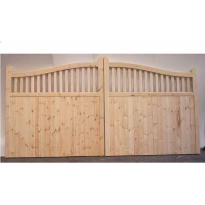 Bespoke Softwood Arched Spindle Gates 84"x108" Woo...