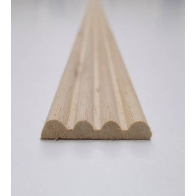 Reeded Pine 21x6mm Mould Trim Moulding 2.4m Bead Wooden Timb...