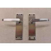 Cezanne Victorian Satin Chrome Finish Internal Door Handle Lever Latch