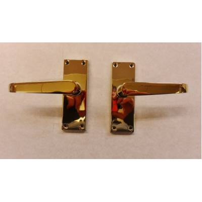 Victorian Brass (Gold) PVD Finish Internal Door Furniture Ha...