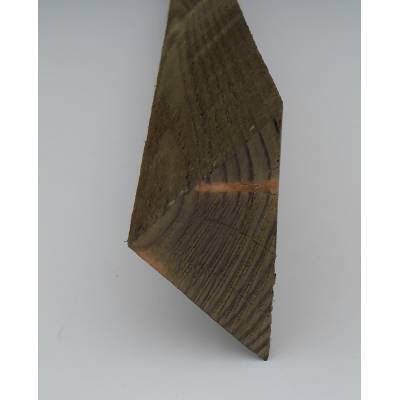 Arris Rail  Tilt Fillet Fencing Treated Wooden Timber 1.8m, ...