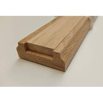 Oak 3.9m Stair Baserail 32mm Groove