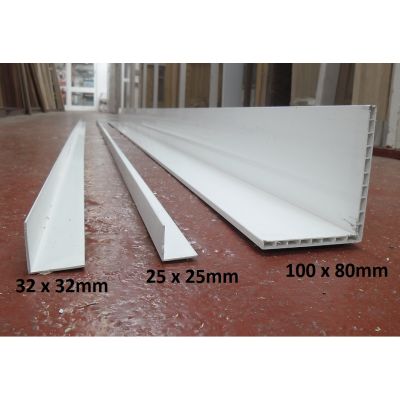 2.4m UPVC Plastic Angles Trim Corner 25mm, 32mm and 100x80mm...