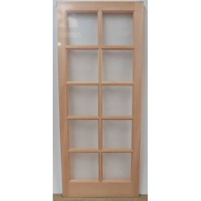 Hemlock SC 10 Light Pane External Unglazed Wooden Timber Doo...