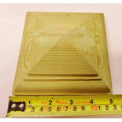 Treated Cap For 4" Fence Post 125mm Pattress Pyramid De...