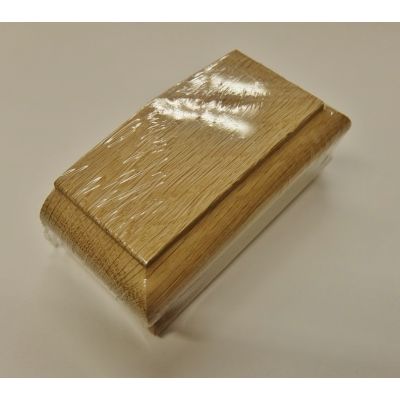 Oak Patrice Half Cap For Stair Newel Post Pyramid Hardwood W...