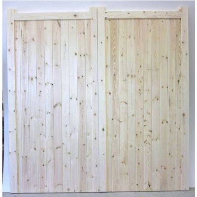 Made to Measure Solid Boarded Garage Doors Pair & Frame ...
