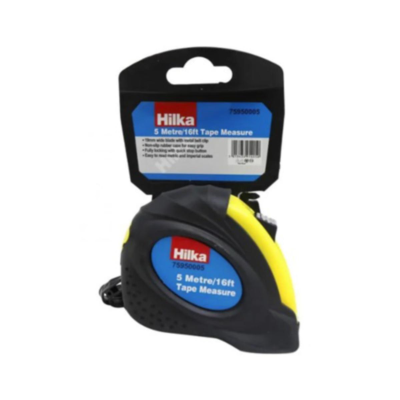 Hilka Hard Case Blade Lock Tape Measure 5m x 19mm...
